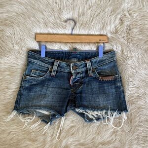 DSQUARED Denim Distressed Women Shorts